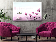 Obraz pre dievčatá Ružová krajinka